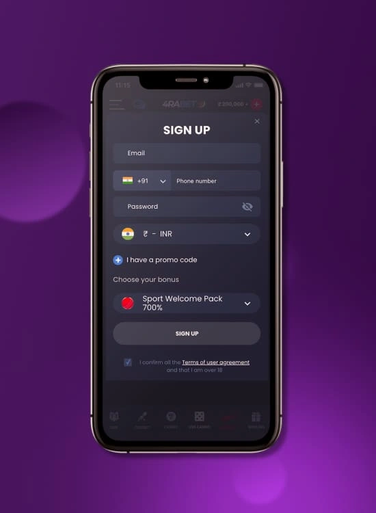 4rabet app login