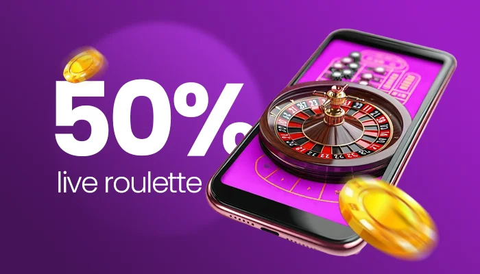 50% live roulette