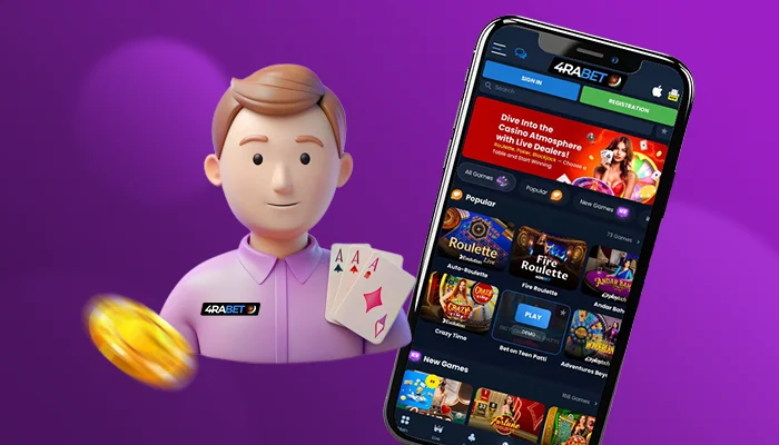 4rabet live dealer casino games