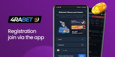 4rabet registration join via the app